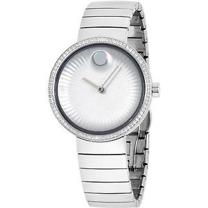 Movado Womens Diamond 34mm Steel