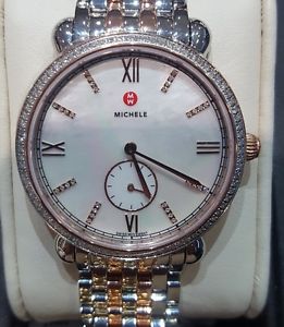 40% Off Michele watch MW26A01D2046-Gracile Two-Tone RG Dmnd Dl-New from auth dlr