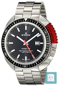 EDOX 53200 3NRM NIN - OROLOGIO DA POLSO DA UOMO, CINTURINO IN ACCIAIO INOX