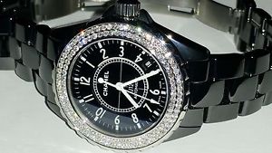 Womens Chanel J12 Ceramic 38MM Automatic Diamond