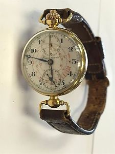 VINTAGE HAUSMANN & CO 18KT YELLOW GOLD MEN'S WRIST WATCH