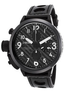 U-Boat Flightdeck Chronograph Ceramic Carbon Fiber Automatic Men's Watch 7116