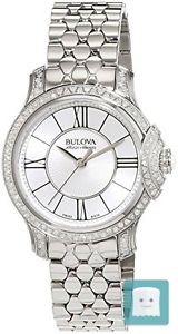 BULOVA ANALOG QUARZ STEHLEN DAMEN-ARMBANDUHR 63R145