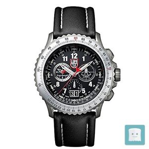 LUMINOX - F-22 RAPTOR OROLOGIO DA POLSO AL QUARZO UOMO CINTURINO IN PELLE NERO