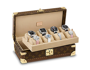 LOUIS VUITTON 8 WATCH MONOGRAM CANVAS TRAVEL CASE M47641 - AUTHENTIC $6200