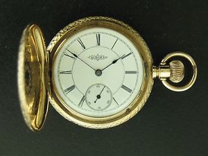 Scarce Vintage 14K Yellow Gold Aurora Size 6 Pocket Watch Lever Set