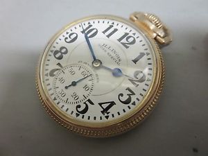 Illinois Bunn Special 23 Jewel 60 Hour Vintage Pocket Watch