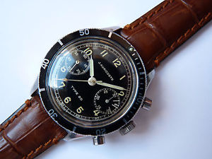 VERY RARE AMAZING AURICOSTE TYPE 20 FLYBACK ALL STAINLESS STEEL MINT CONDITION