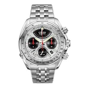 Citizen AV1000-57A Mens Silver Dial Quartz Watch with Stainless Steel Strap