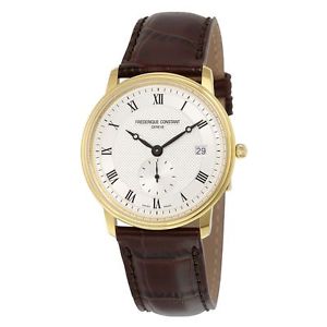 Frederique Constant FC-245M4S5 Mens Silver Dial Analog Quartz Watch