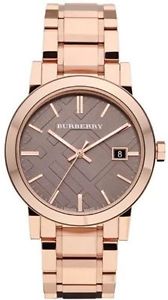 Burberry Swiss Made Rose Gold Tone Unisex Bracelet Watch
