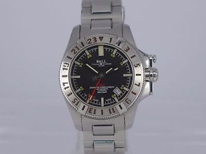 Ball Engineer Hydrocarbon auto date black dial 300m SS bracelet GMT watch in box