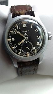 WW2 www British military issued dirty dozen timor hand wind watch good running