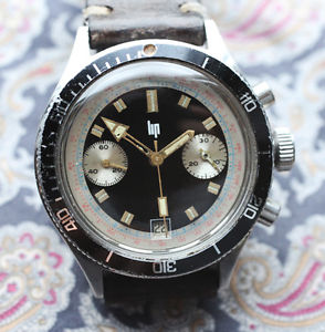 vintage lip chronograph diver valjoux 7734