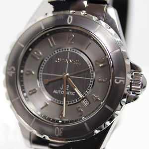 Free Shipping Pre-owned CHANEL J12 Chromatic Gray 41mm H2934 Automatic Roll