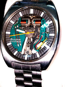 OROLOGIO WATCH BULOVA ACCUTRON SPACEVIEW DIAPASON DESIGN SPACE AGE VINTAGE 70