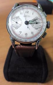 Authentic Vintage ANGELUS Cal 21526  Chronograph Mens Watch 1940's