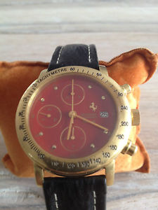 Limitierter Ferrari Chronograph  18 Kt. Gelbgold u.rotem Ziffernblatt Nr.45/50