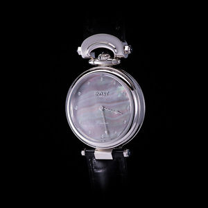 Bovet 18K White Gold Fleurier "Amadeo" Automatic w/ Tahitian MOP Dial. Rare. NEW