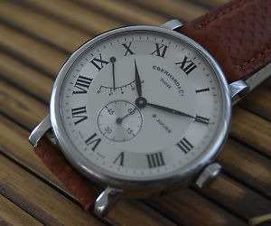 EBERHARD 8 DAYS GRAND TAILLE REF. 21027 VINTAGE WATCH UHR 41MM BOX AND PAPERS