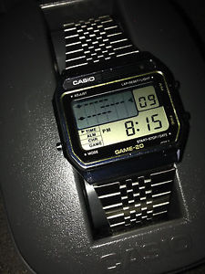 Casio Game-20 GM-20 vintage LCD Armbanduhr 80er 80´s watch clock
