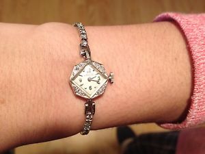 Vintage 1920's 1930's  Girard Perregaux Ladies Diamond Watch *Must Sell!*