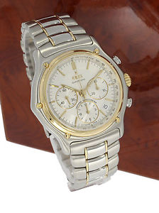 EBEL 1911 CHRONOGRAPH EL PRIMERO  " LE MODULOR " STAHL GOLD ARMBAND UHR