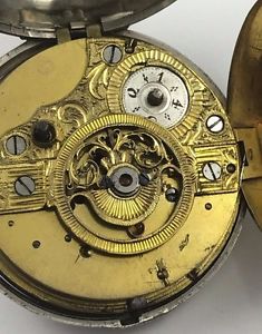 Pair Case Verge Fusee Pendulum Balance Pocket Watch