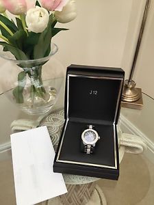Genuine Chanel J12 38mm Watch With Diamond Bezel and Strap