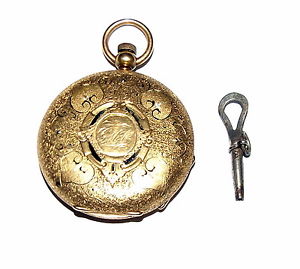 1868 American Watch co Waltham Gold Pocket Watch 18k