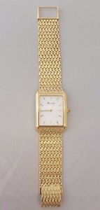 Ladies 14k Yellow Gold Bulova Wa