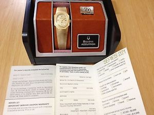 Bulova Accutron 221 N3 14K Solid Gold Watch - Working