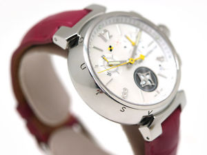 Free Shipping Pre-owned LOUIS VUITTON Q11BA Tambour Lovely Cup Men's Chronograph