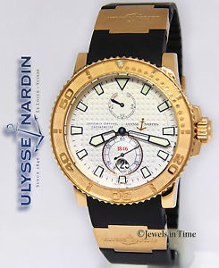 Ulysse Nardin Maxi Marine Chronometer 18k Rose Gold Mens Watch 266-33