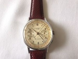 vintage chronograph suisse olor wristwatch