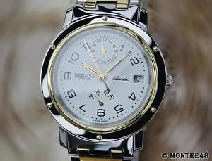 Hermes CL5 720 Power Reserve Automatic Gold  Steel Swiss Made Men's Watch Ap6