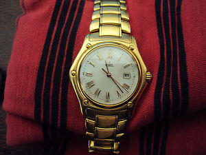 18k EBEL 1911  GENTS   MOTHER OF PEARL FACE
