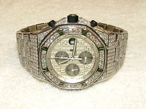 AUDEMARS PIGUET ROYAL OAK OFFSHORE DIAMOND WATCH 28+ct.