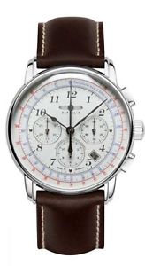 Zeppelin Los Angeles LZ126 Automático Cronógrafo 7624-1 Pulsera de cuero 42 mm