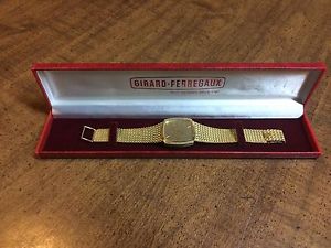 1980s Vintage 18K Gold Girard-Perregaux Watch