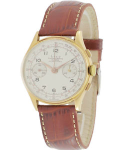 Vintage 1940's 18K Gold Lylo Chronogragh Watch Landeron Mvt. WatchXperience UK