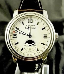 BLANCPAIN LEMAN QUANTIEME COMPLET 39 MM SOLID WHITE GOLD LIMITED ED. FULL SET