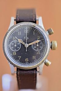 Vintage WWII Russian Soviet Chrono Watch 1MChZ Kirova Glashutte Tutima Urofa 59