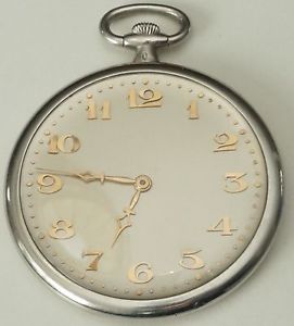 Vintage Audemars Piguet Platinum Pocket Watch with Chain