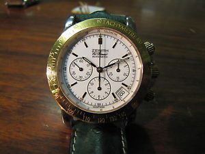 ZENITH CRONOGRAFO EL PRIMERO ACCIAIO ED ORO 18 KT NUOVO