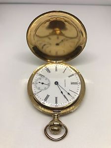 American Waltham 14Kt Hunting Case Solid Gold Pocket Watch