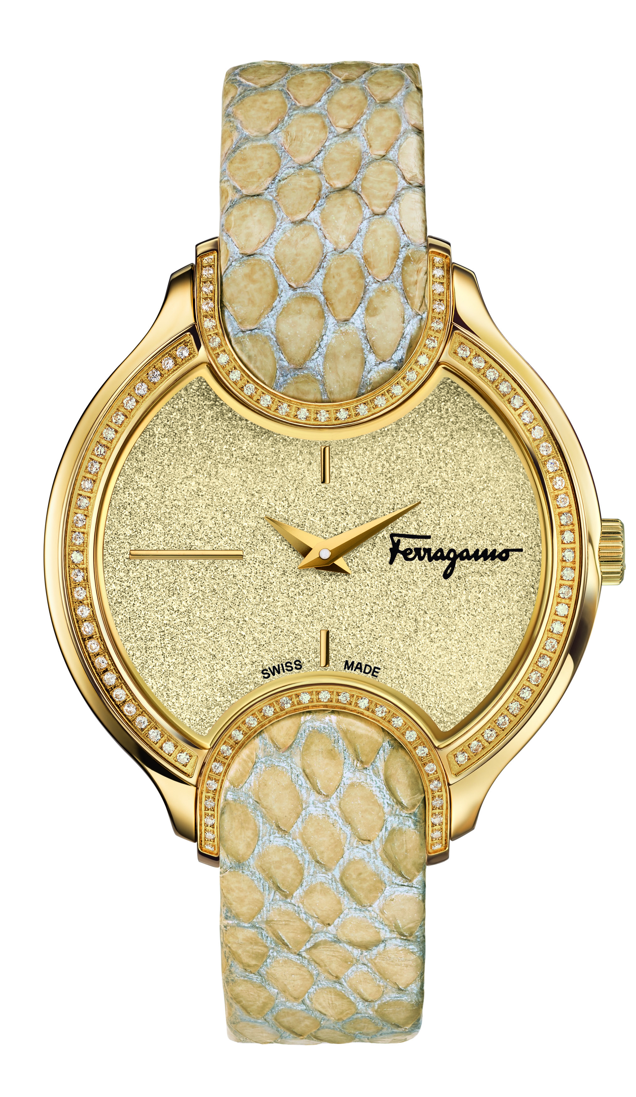 Ferragamo FIZ080015 Women's  Signature Beige Watch