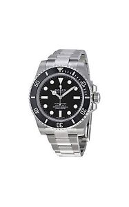 Submariner Black Dial Stainless Steel Automatic Mens Watch 114060