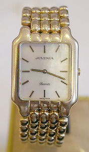 New Solid 18k Yellow Gold JUVENIA Unisex watch Ref 11521MOP image 1