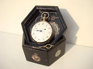 ANTIQUE VERGE FUSEE ¼ REPEATER  POCKET WATCH 1850